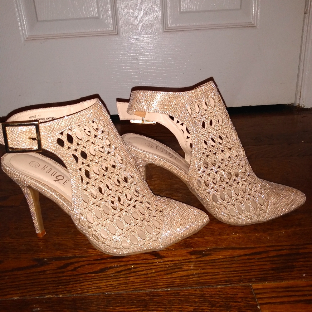 Rouge Helium glittery heels